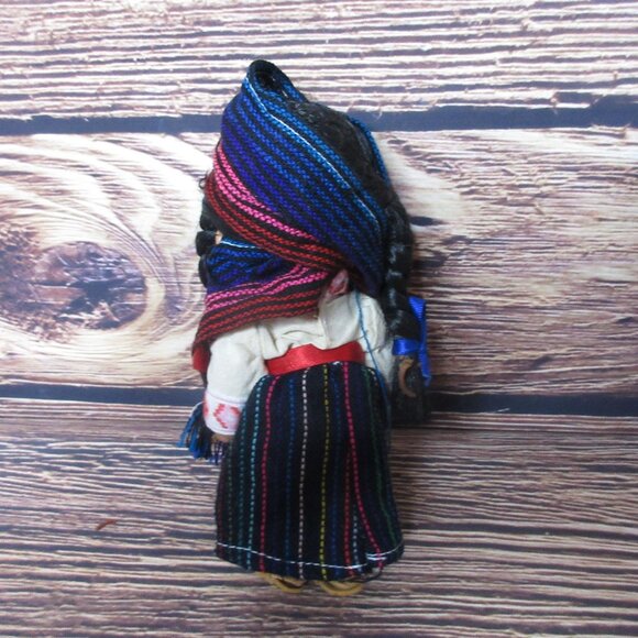 Mexican Mayan Aztec 7" Plastic/Vinyl Doll - Vintage - Picture 4 of 6